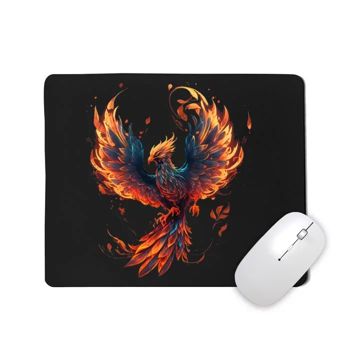 Fire Phoenix Bird Phoenix Reborn Firebird Phoenix Mousepad