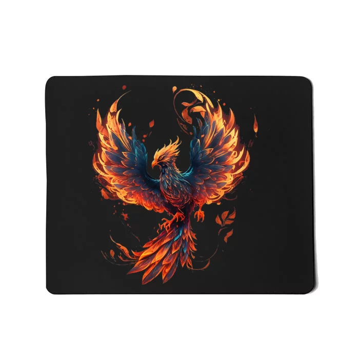 Fire Phoenix Bird Phoenix Reborn Firebird Phoenix Mousepad