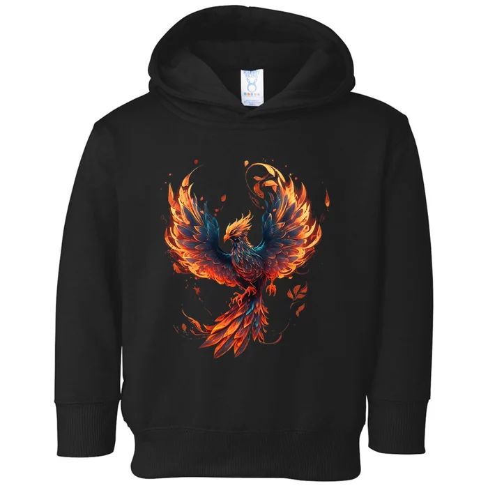 Fire Phoenix Bird Phoenix Reborn Firebird Phoenix Toddler Hoodie