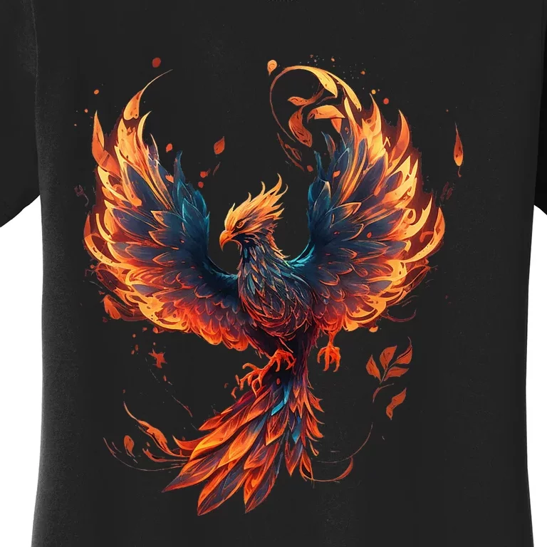 Fire Phoenix Bird Phoenix Reborn Firebird Phoenix Women's T-Shirt