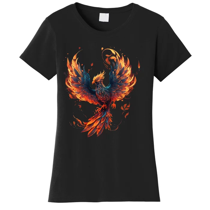 Fire Phoenix Bird Phoenix Reborn Firebird Phoenix Women's T-Shirt