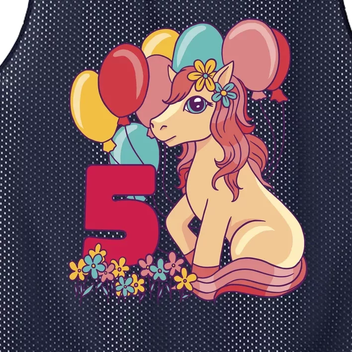 Fifth Pony Birthday Mesh Reversible Basketball Jersey Tank