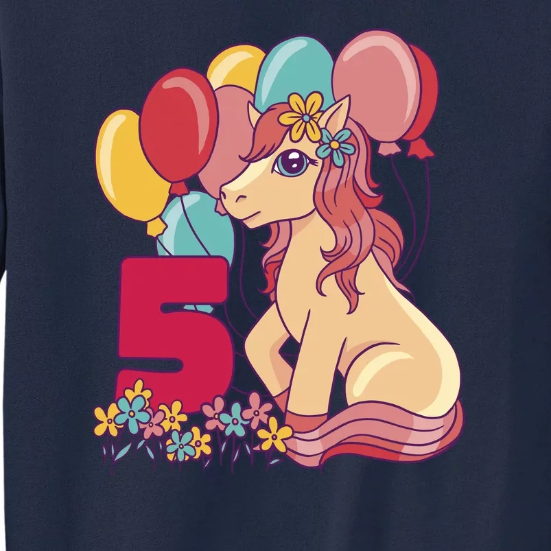 Fifth Pony Birthday Tall Sweatshirt