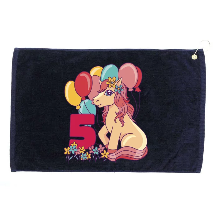 Fifth Pony Birthday Grommeted Golf Towel