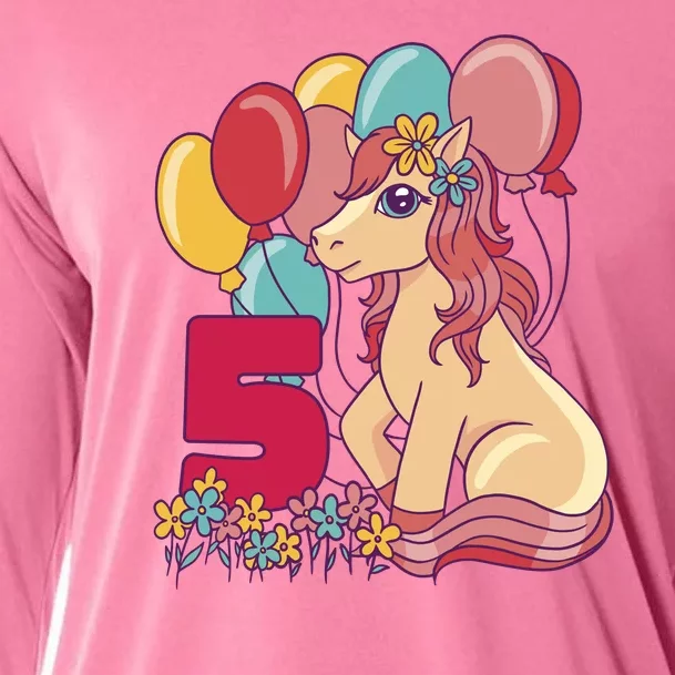 Fifth Pony Birthday Cooling Performance Long Sleeve Crew