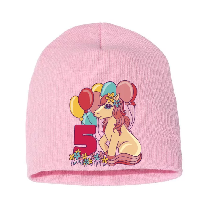 Fifth Pony Birthday Short Acrylic Beanie