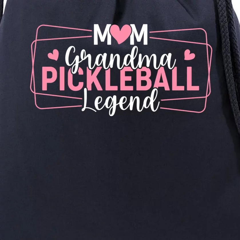 Funny Pickle Ball Mom Grandma Pickleball Legend Player Gift Drawstring Bag