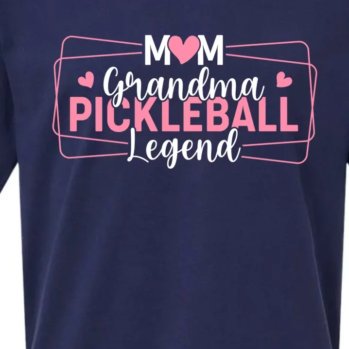 Funny Pickle Ball Mom Grandma Pickleball Legend Player Gift Sueded Cloud Jersey T-Shirt