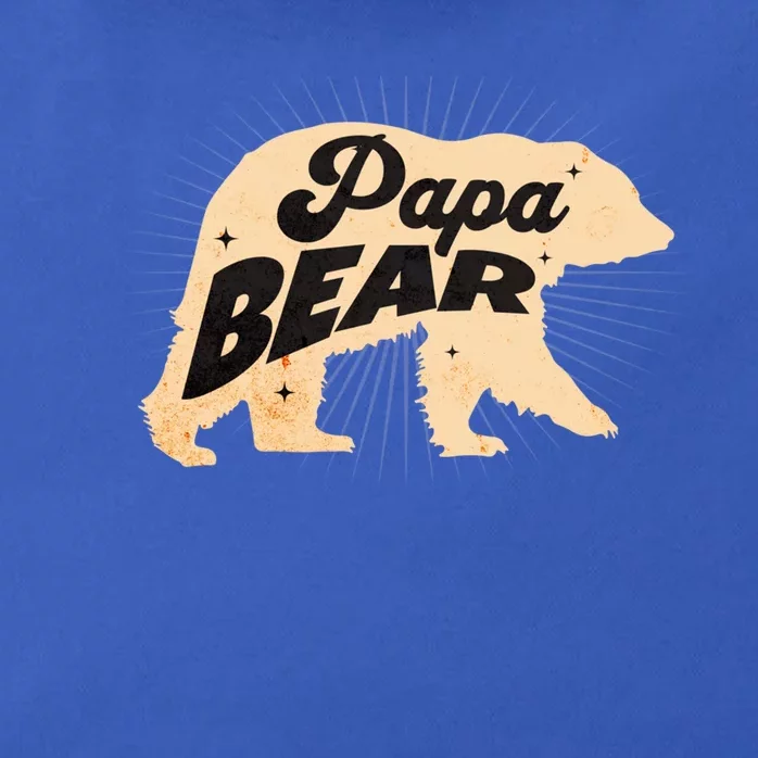 Funny Papa Bear Dad Animal Lover Dad Humor Gift Zip Tote Bag