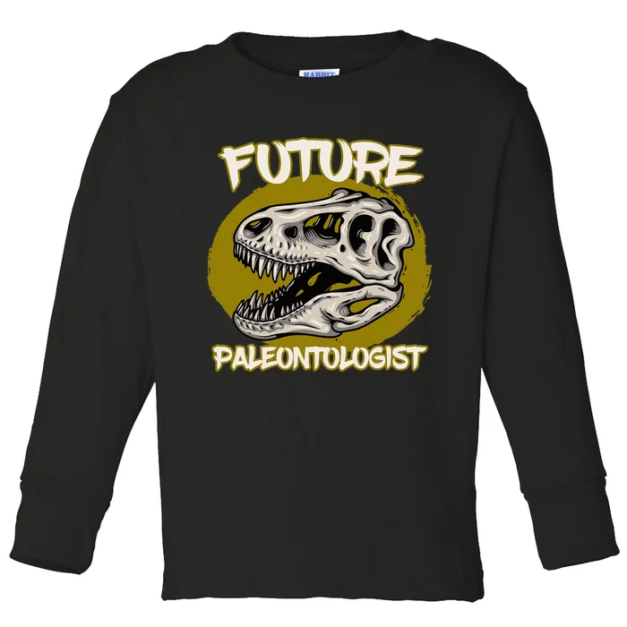 Future Paleontologist Cute Gifts Dino Explorer Toddler Long Sleeve Shirt