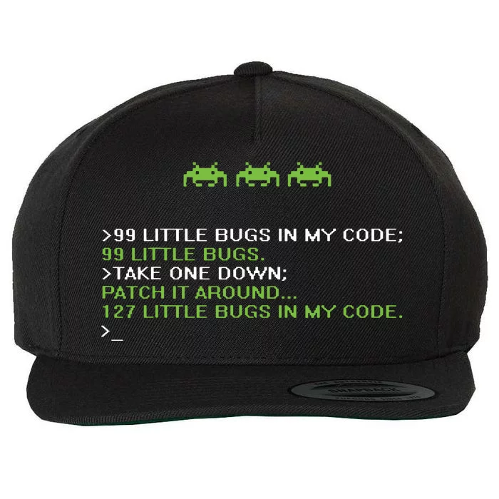 Funny Programmer Coding Debugger Hacker Computer Science Dev Wool Snapback Cap