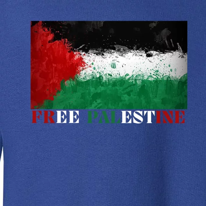 Free Palestine Cute Gift Toddler Sweatshirt