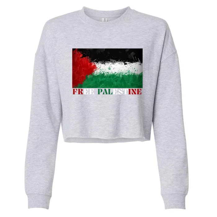 Free Palestine Cute Gift Cropped Pullover Crew