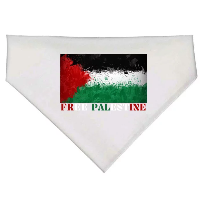 Free Palestine Cute Gift USA-Made Doggie Bandana