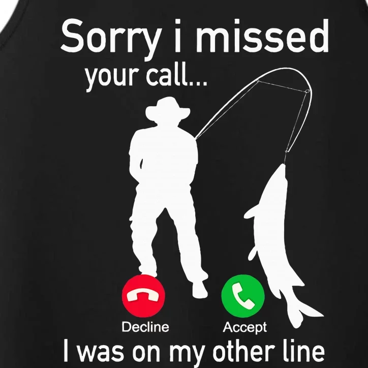 Fishing Phone Call With Fishing Line Funny Fish Fisherman Fishing Phone Call W Performance Tank