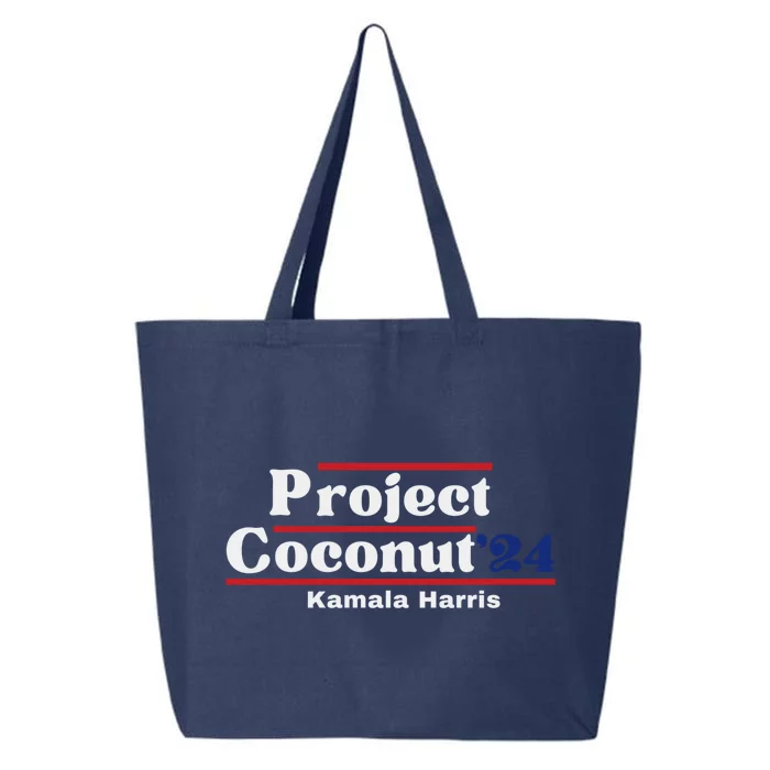 Funny Project Coconut Kamala Harris 2024 President Pro Biden Gift 25L Jumbo Tote