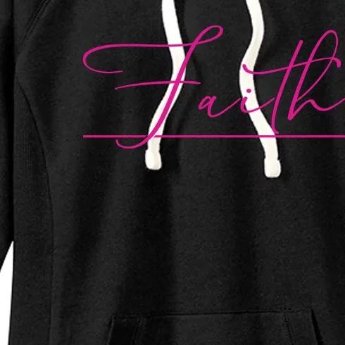 Faith Pink Christian Women's Fleece Hoodie