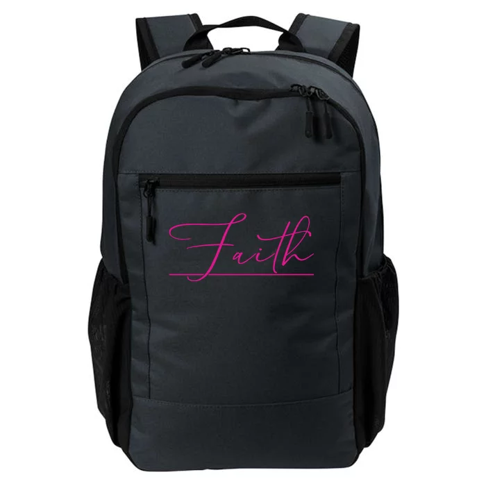 Faith Pink Christian Daily Commute Backpack