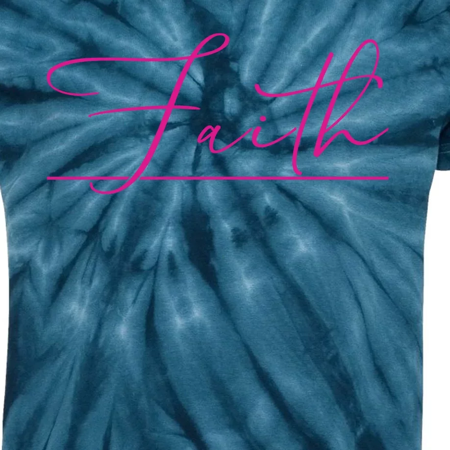 Faith Pink Christian Kids Tie-Dye T-Shirt