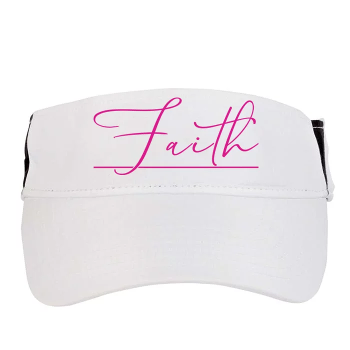 Faith Pink Christian Adult Drive Performance Visor