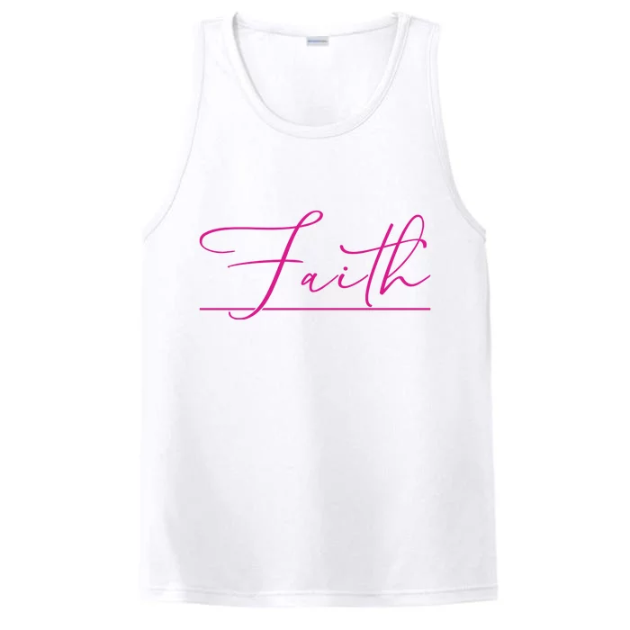 Faith Pink Christian Performance Tank