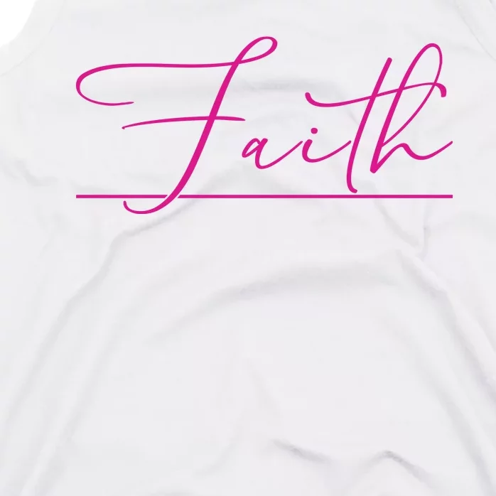 Faith Pink Christian Tank Top