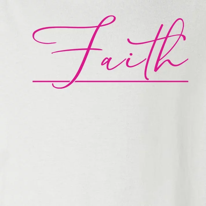 Faith Pink Christian Toddler Long Sleeve Shirt