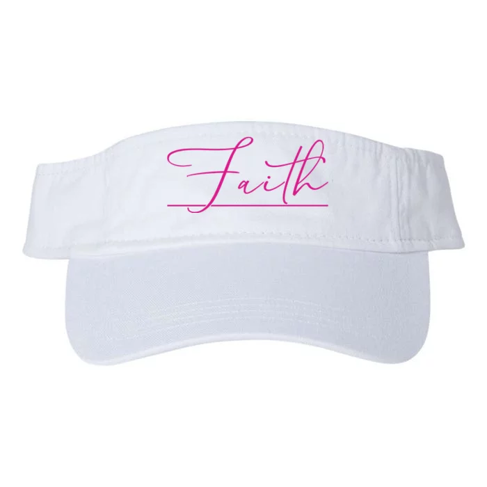 Faith Pink Christian Valucap Bio-Washed Visor