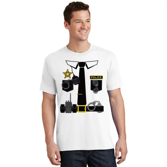 Funny Police Costume Police Officer Pretend Im A Police Man T-Shirt