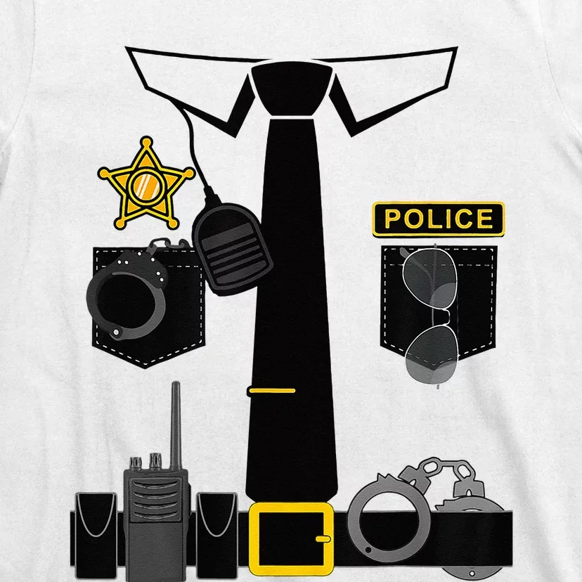 Funny Police Costume Police Officer Pretend Im A Police Man T-Shirt