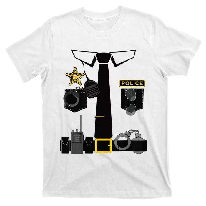 Funny Police Costume Police Officer Pretend Im A Police Man T-Shirt