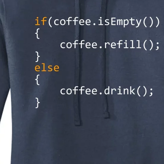 Funny Programmer Coffee Gift For Coders Gift Women's Pullover Hoodie