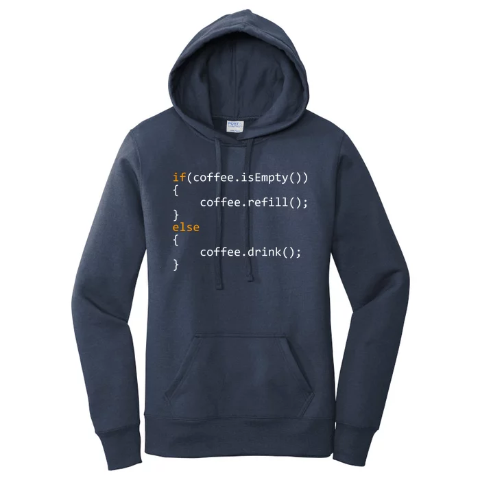 Funny Programmer Coffee Gift For Coders Gift Women's Pullover Hoodie