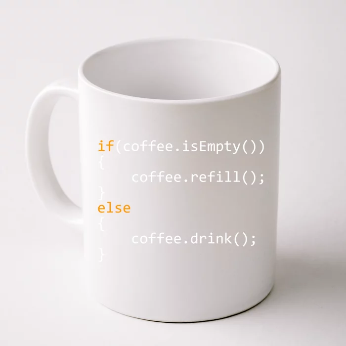 Funny Programmer Coffee Gift For Coders Gift Front & Back Coffee Mug