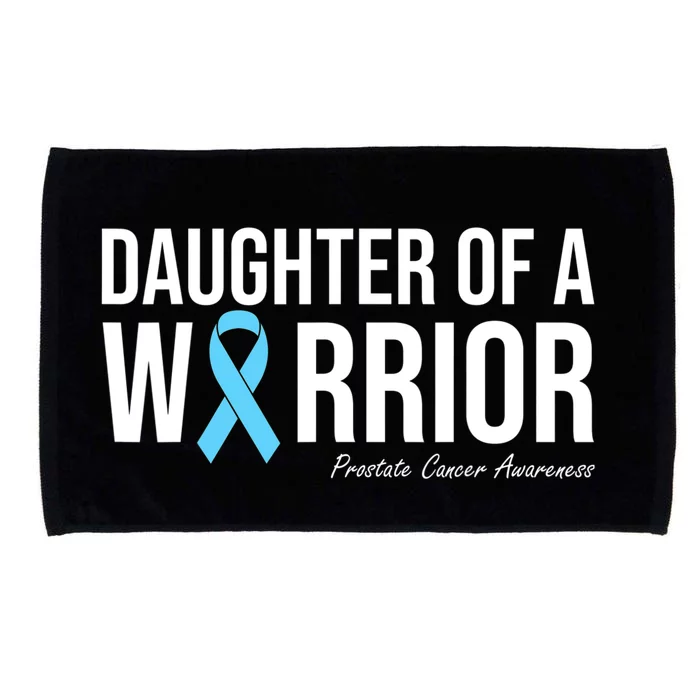 Family Prostate Cancer Awareness Light Blue Daughter Warrior Microfiber Hand Towel