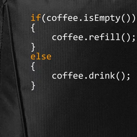 Funny Programmer Coffee Gift For Coders Gift City Backpack