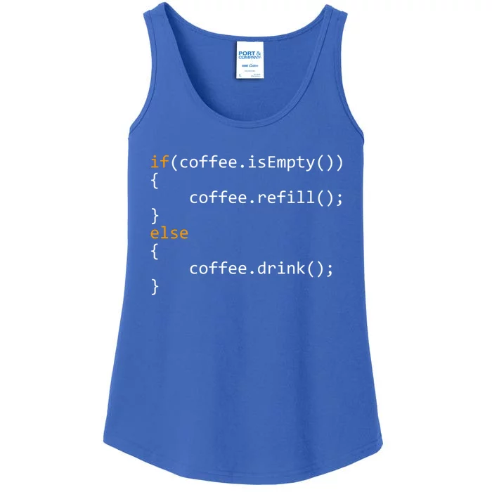 Funny Programmer Coffee Gift For Coders Gift Ladies Essential Tank