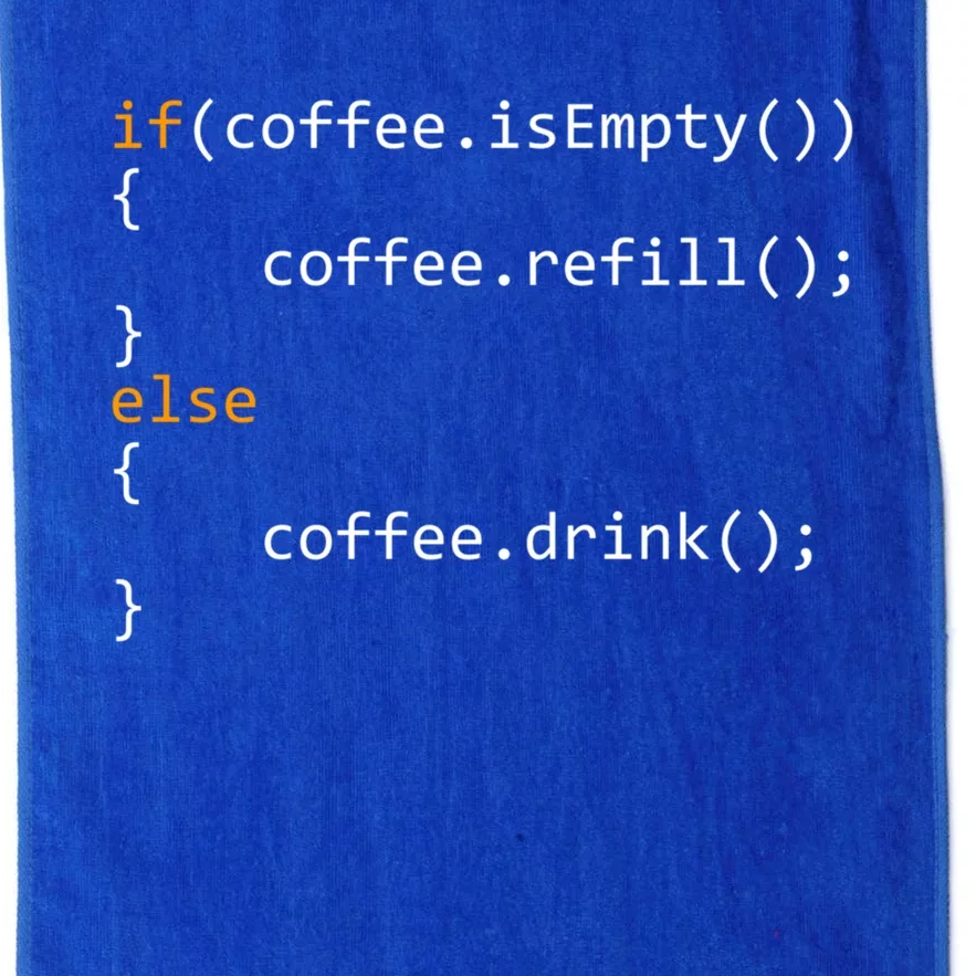 Funny Programmer Coffee Gift For Coders Gift Platinum Collection Golf Towel