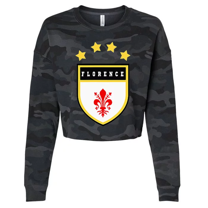 Florence Pocket Coat Of Arms National Pride Flag Cropped Pullover Crew