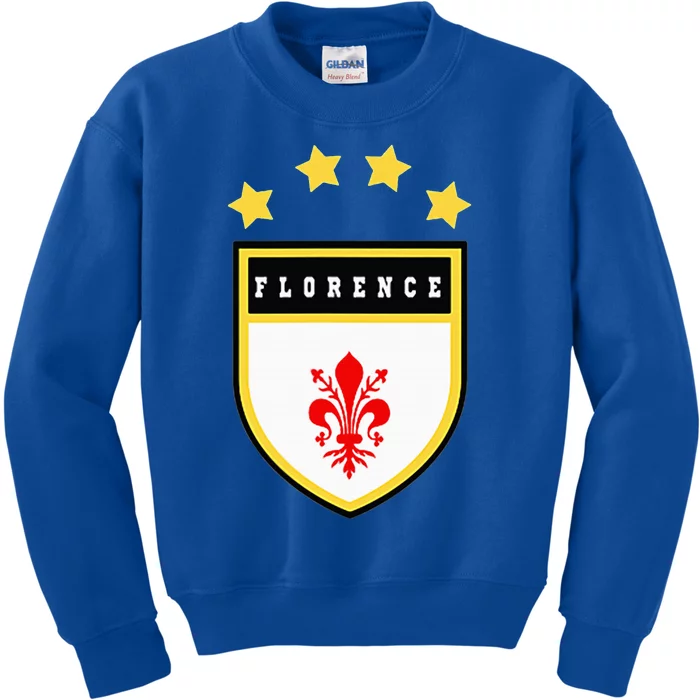 Florence Pocket Coat Of Arms National Pride Flag Kids Sweatshirt