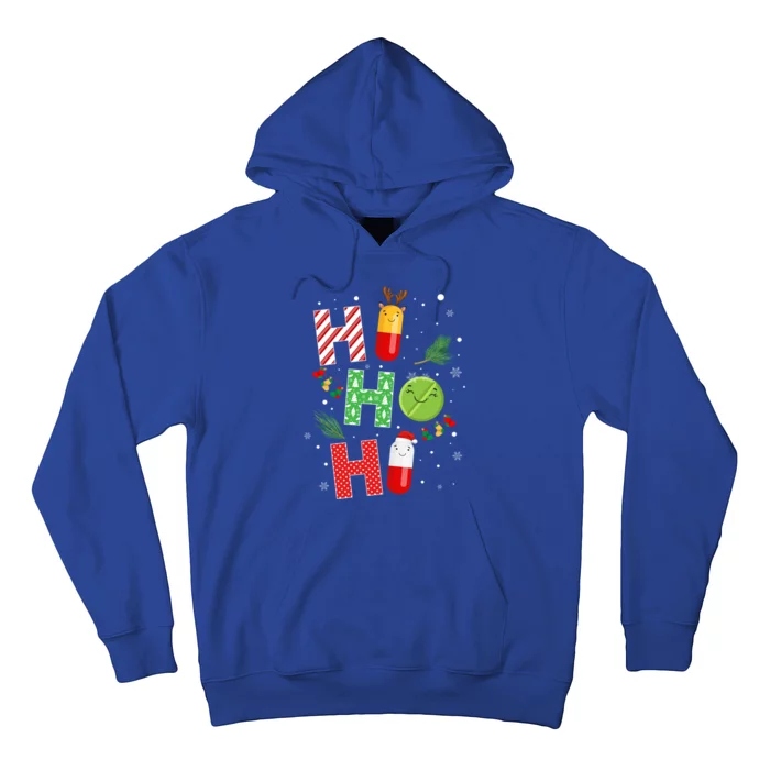 Funny Pharmacist Christmas Ho Ho Ho Pharmacy Technician Tech Gift Hoodie