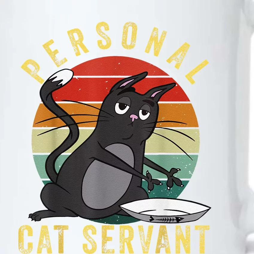 Funny Personal Cat Servant Funny Cat mom cat dad gift Black Color Changing Mug