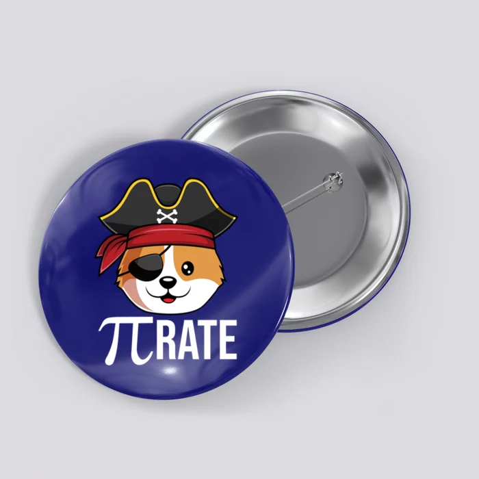 Funny Pigiftrate Corgi Dog Happy Pi Day 3 14 Math Pun Funny Gift Button