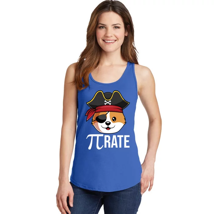 Funny Pigiftrate Corgi Dog Happy Pi Day 3 14 Math Pun Funny Gift Ladies Essential Tank