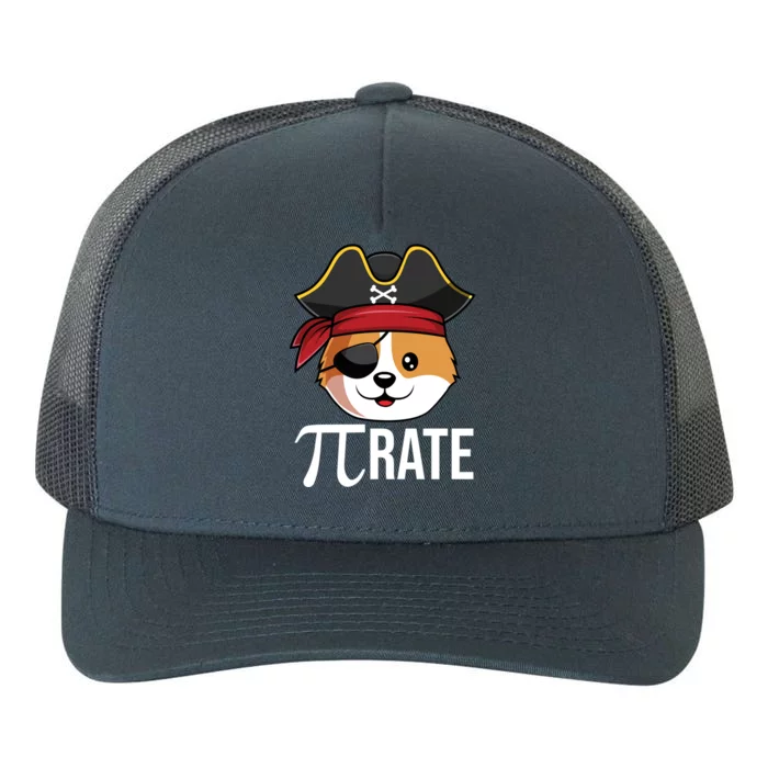 Funny Pigiftrate Corgi Dog Happy Pi Day 3 14 Math Pun Funny Gift Yupoong Adult 5-Panel Trucker Hat