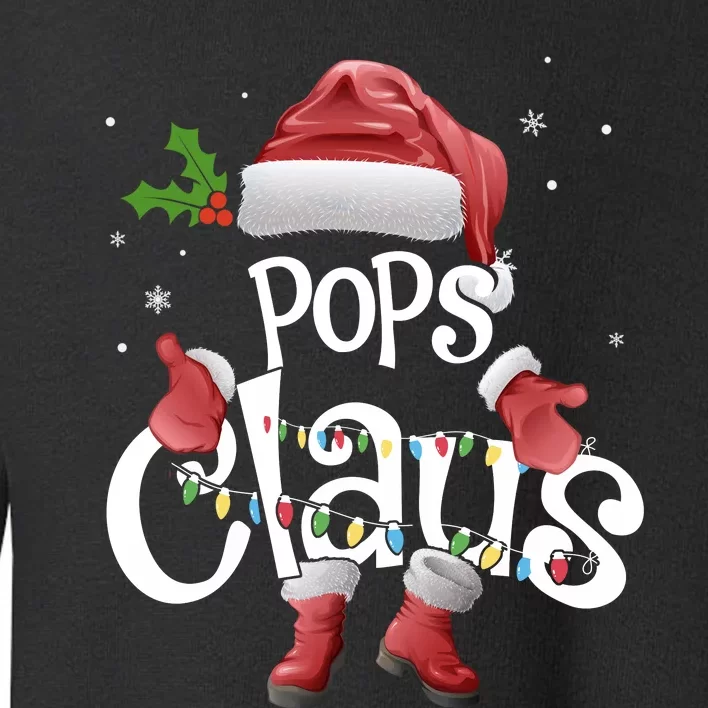 Funny Pops Claus Christmas Pajamas Santa Hat Costume Toddler Sweatshirt