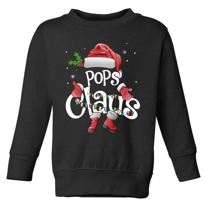 Funny Pops Claus Christmas Pajamas Santa Hat Costume Toddler Sweatshirt