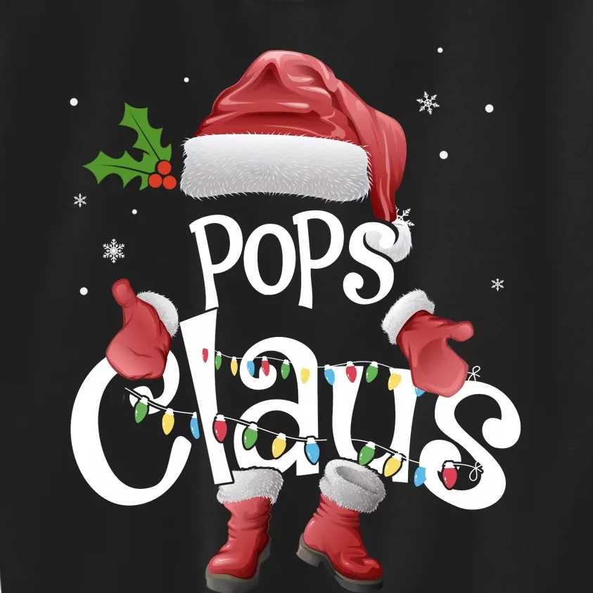 Funny Pops Claus Christmas Pajamas Santa Hat Costume Kids Sweatshirt