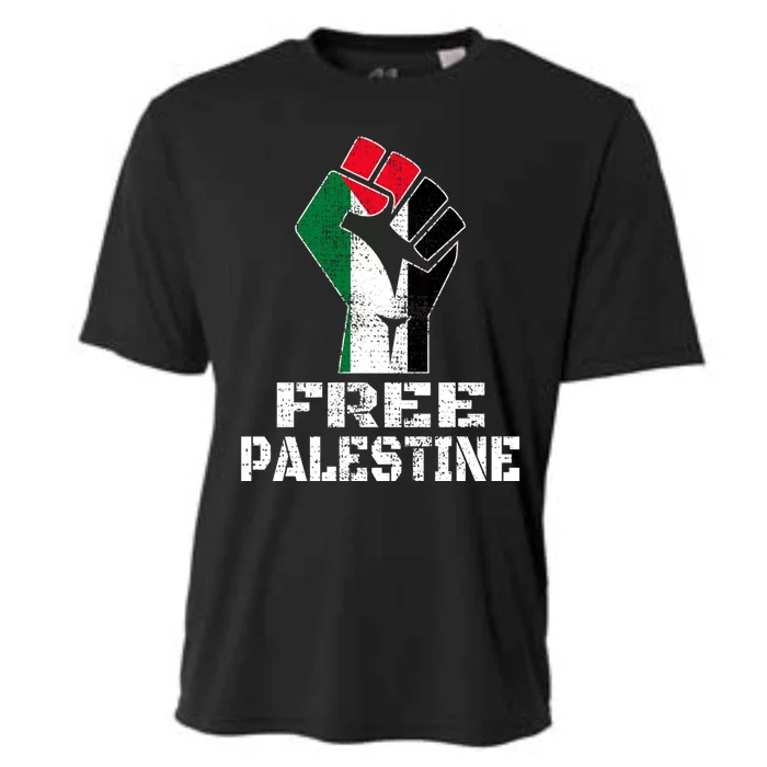 Free Palestine Cool Gift Palestinian Flag Gift Cooling Performance Crew T-Shirt