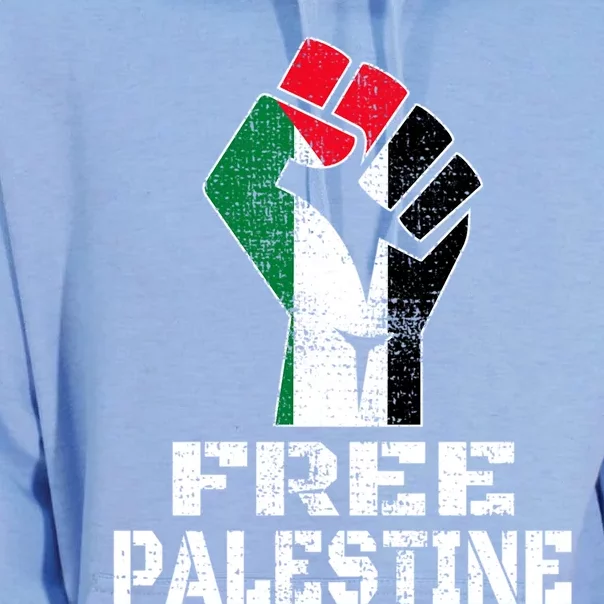 Free Palestine Cool Gift Palestinian Flag Gift Unisex Surf Hoodie